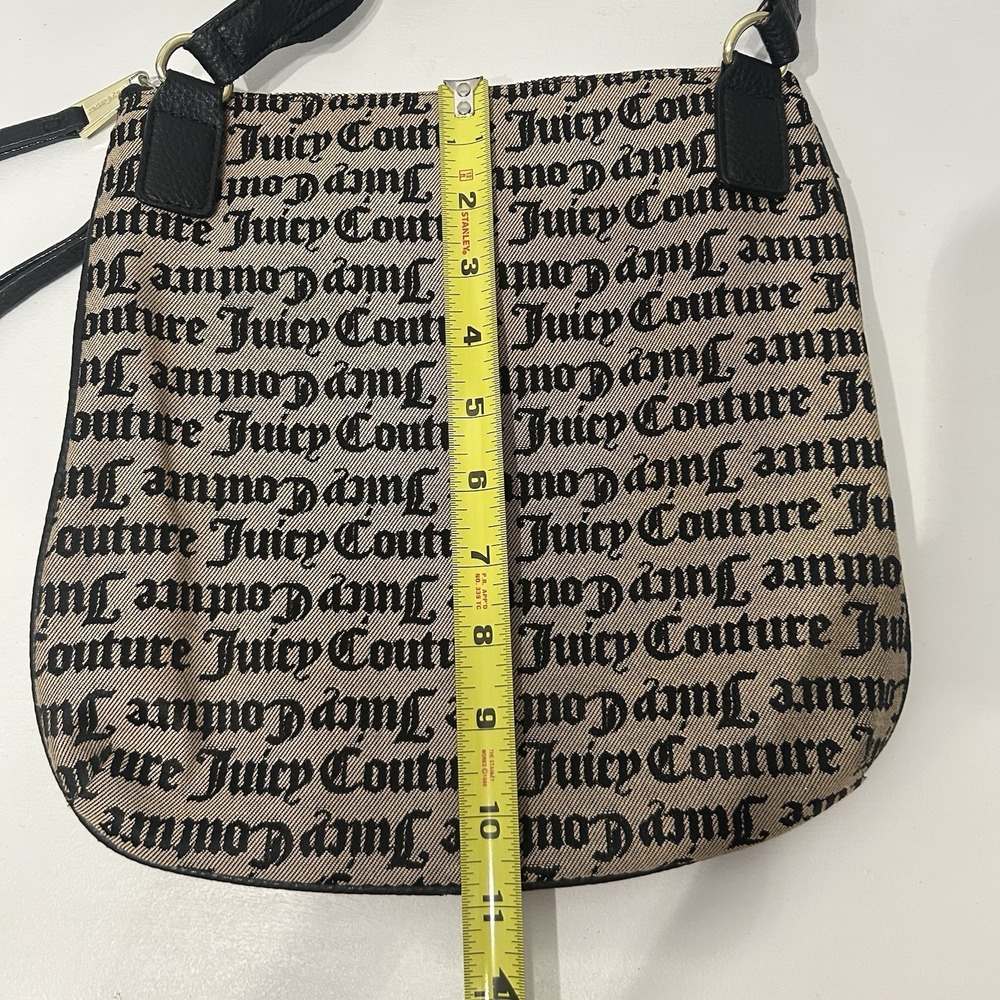 Y2K Juicy Couture Embellished Purse Crossbody Bag Logo Heart Gold Hardware Bling - Picture 12 of 16